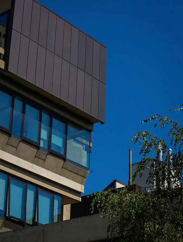 Modern building with blue sky